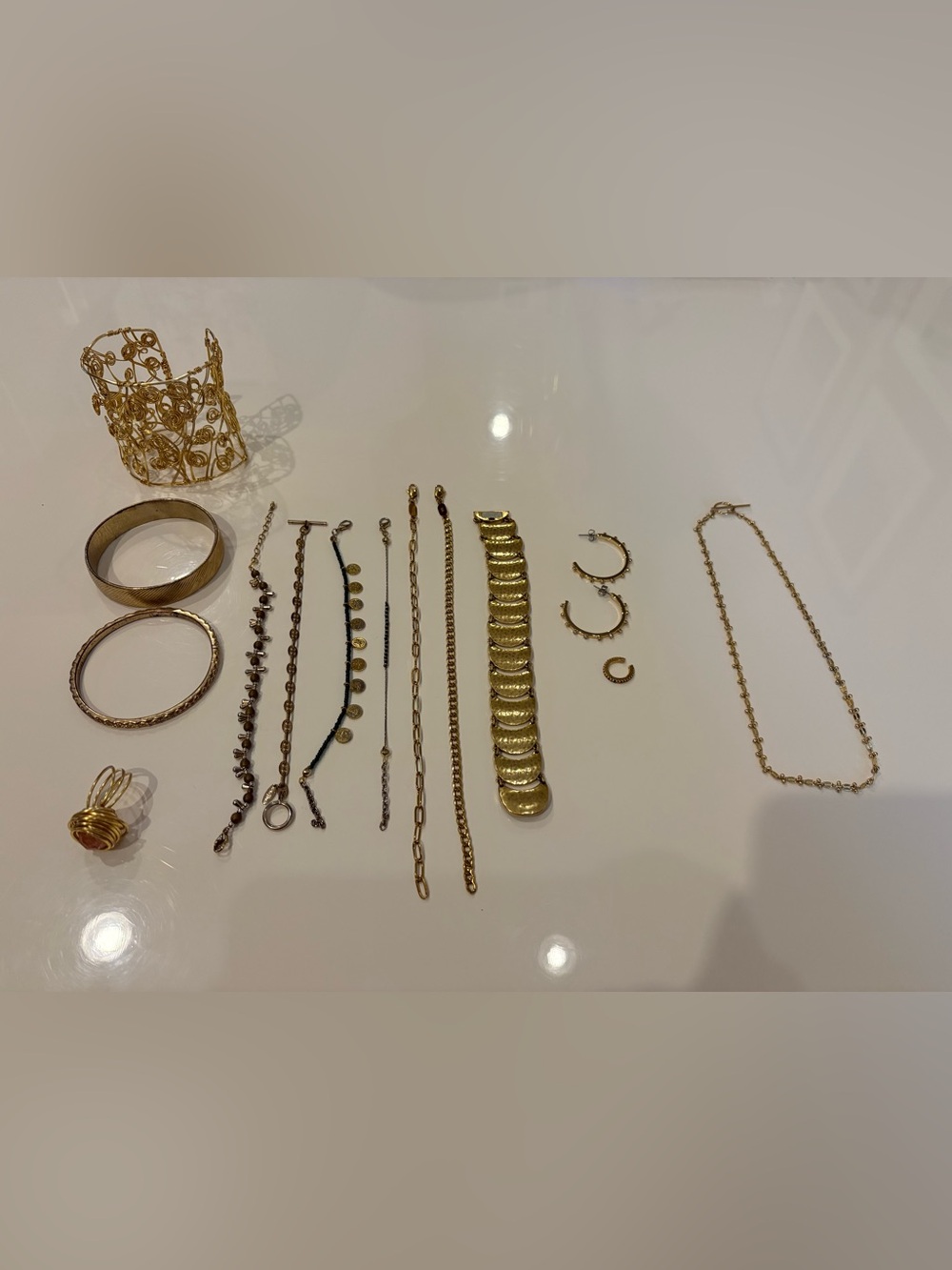 Gold Tone Jewelry Bundle